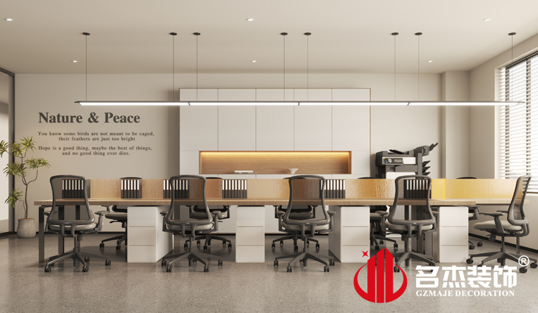 開放辦公區裝修設計效果